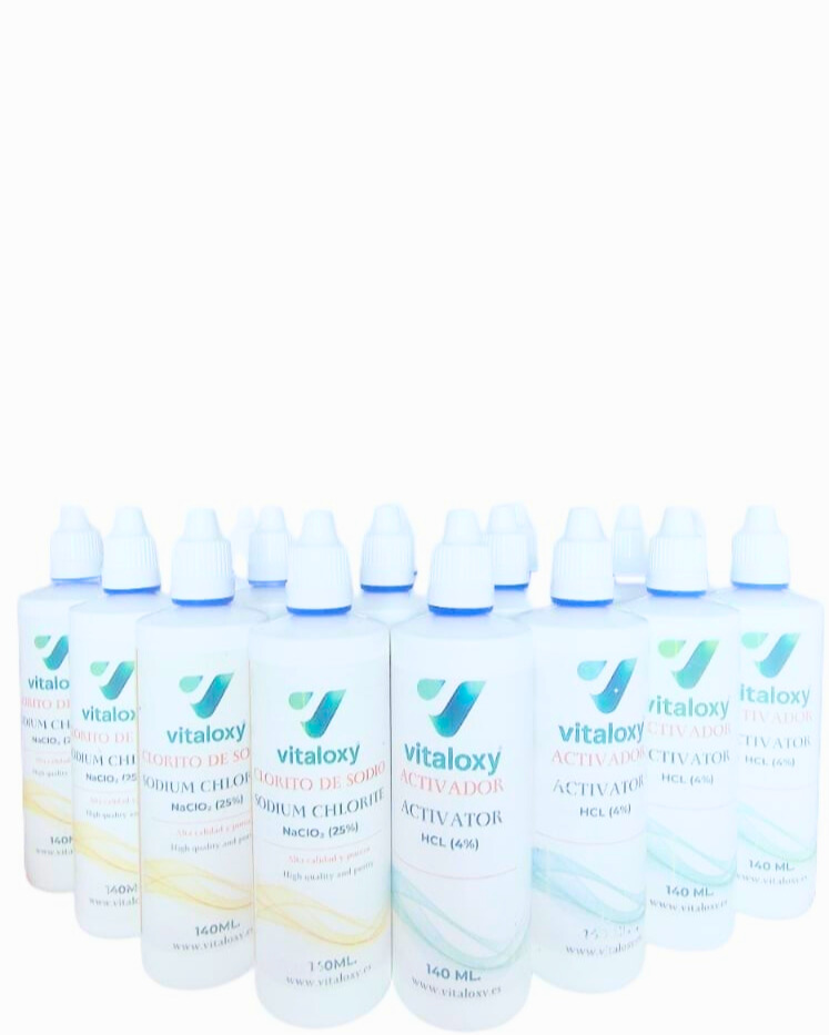 PACK ×10 DE CLORITO DE SODIO + ACTIVADOR 140 ML