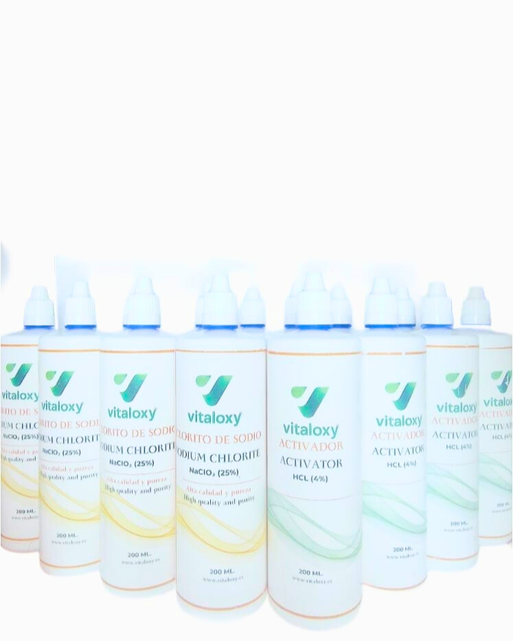 PACK ×10 DE CLRITO DE SODIO+ ACTIVADOR 200 ML