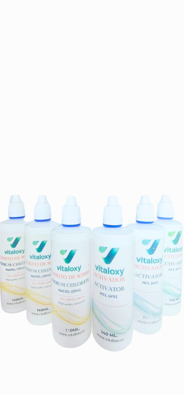 PACK ×3 DE CLORITO + ACTIVADOR 140 ML