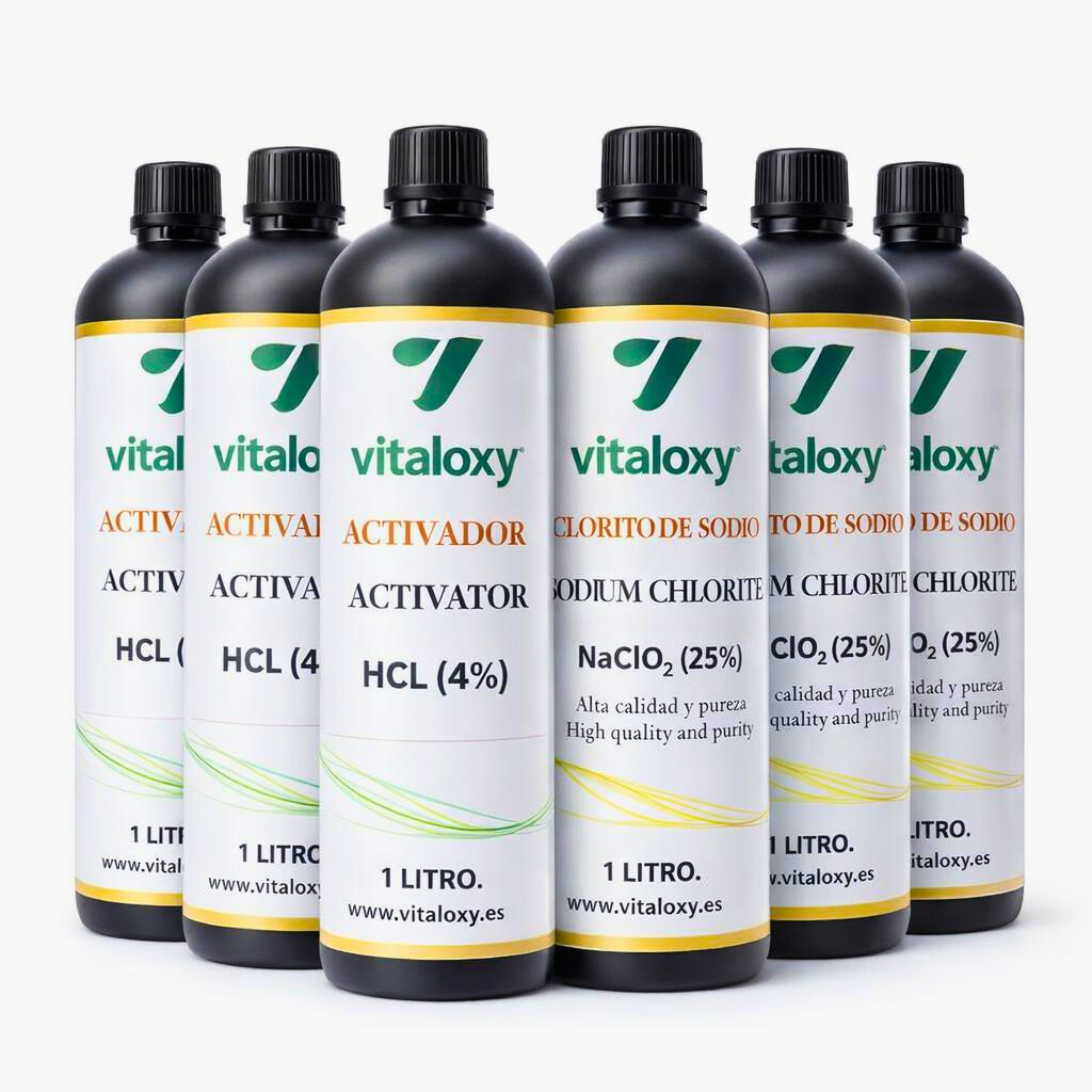 PACK ×3 DE CLORITO DE SODIO + ACTIVADOR 1 LITRO
