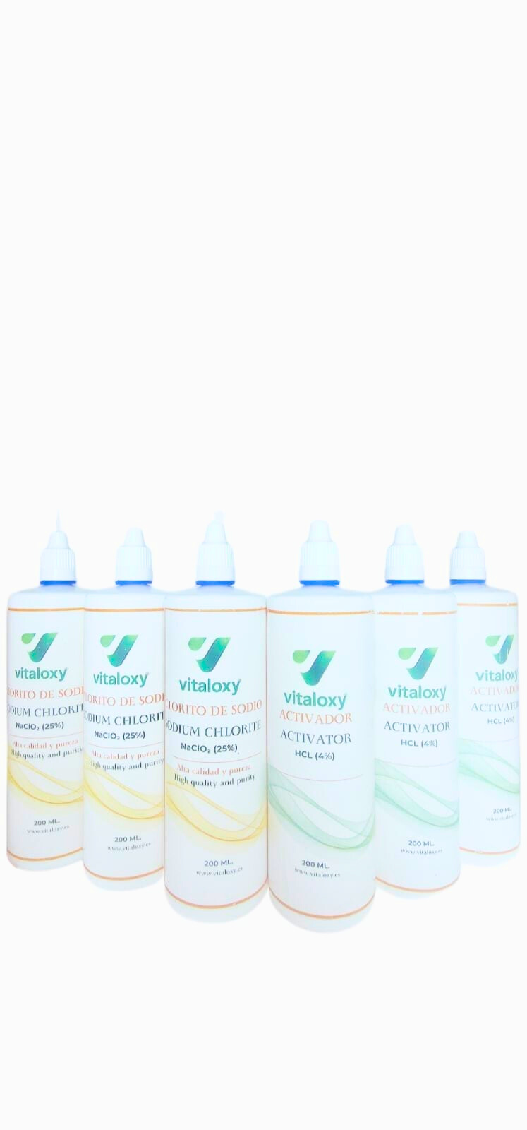 PACK ×3 DE CLORITO DE SODIO +ACTIVADOR 200 ML