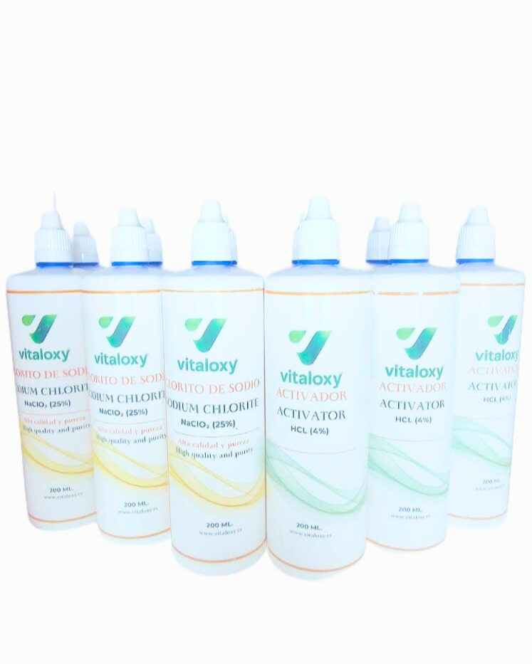 PACK ×5 DE CLORITO DE SODIO + ACTIVADOR