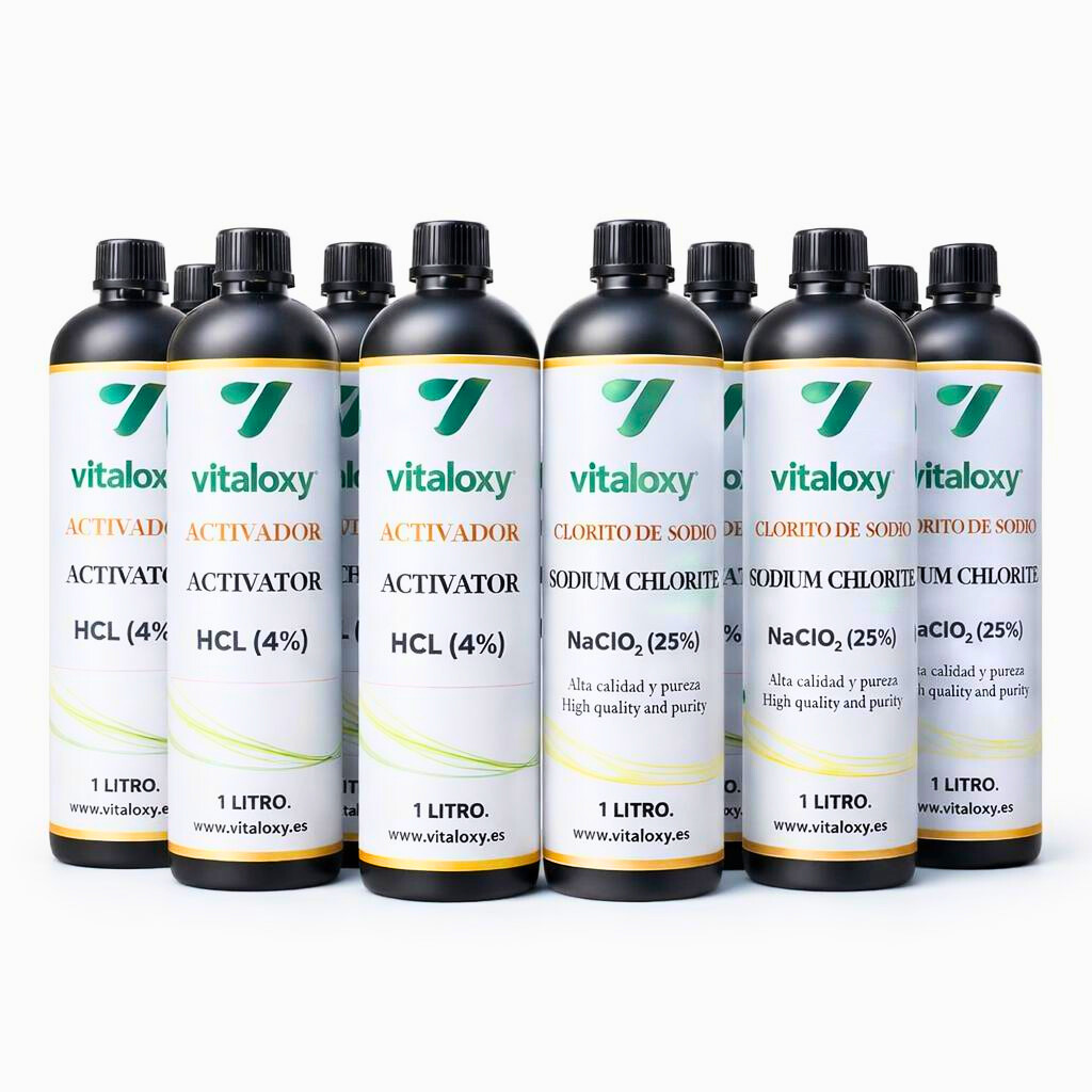 PACK ×6 DE CLORITO DE SODIO + ACTIVADOR 1 LITRO