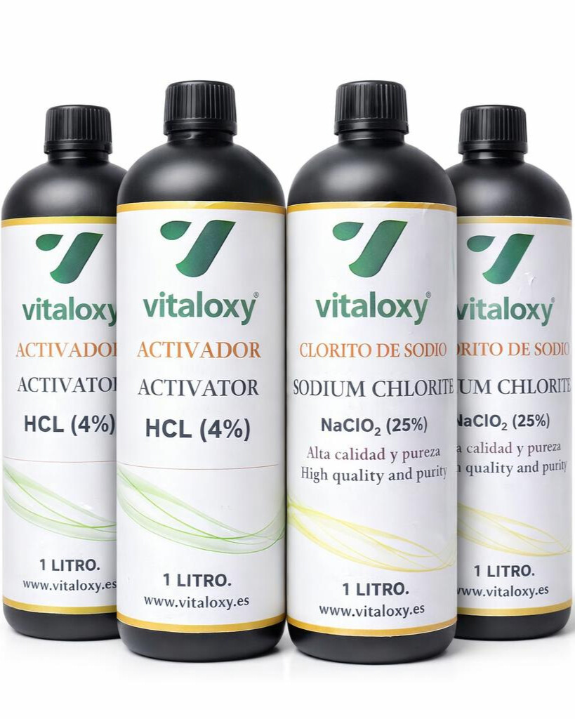 PACK×2 DE CLORITO DE SODIO + ACTIVADOR 1 LITRO